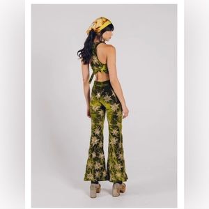 NWT Lenni the Label x Free People Chromatic Pants in Forest Green Size S, 4!!
